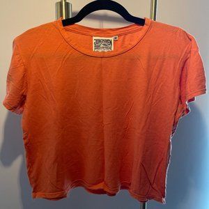 Jungmaven Orange Womens Crop T Shirt Size M
